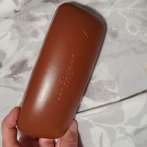 Longchamp Paris brown eyeglasses case